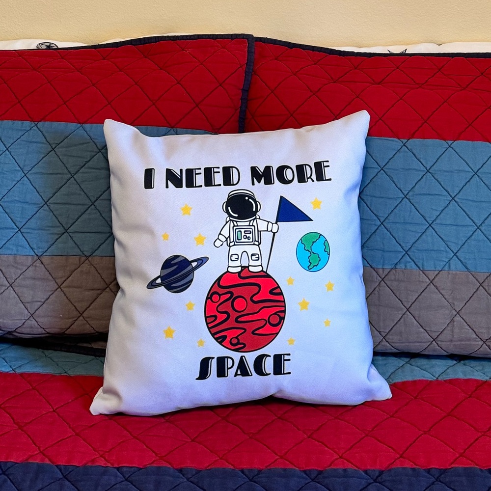 Custom Space/Astronaut/NASA Throw Pillow Cover
